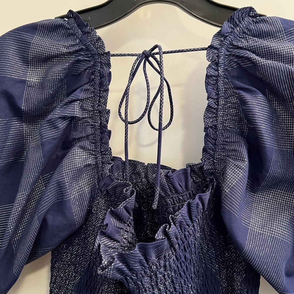 Hill House Navy Plaid Long Sleeve Dress - Picture 4 of 4